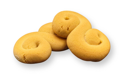 Biscotti al miele dolci delizie siciliane fatti con mile e farina, versione classica