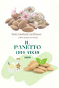 Etichetta del nostro panetto alle mandorle per latte di mandorle o granita alle mandorle siciliana